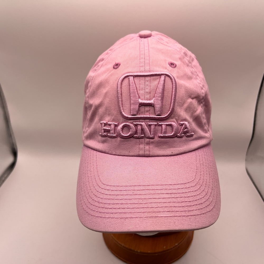 Honda Official Licensed Pink Baseball Cap Adjustable Hat Logo Embroidery